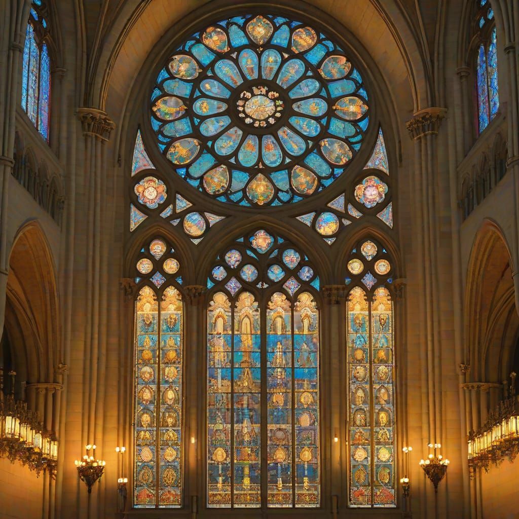 Notre Dame Cathedral in Art Nouveau Style