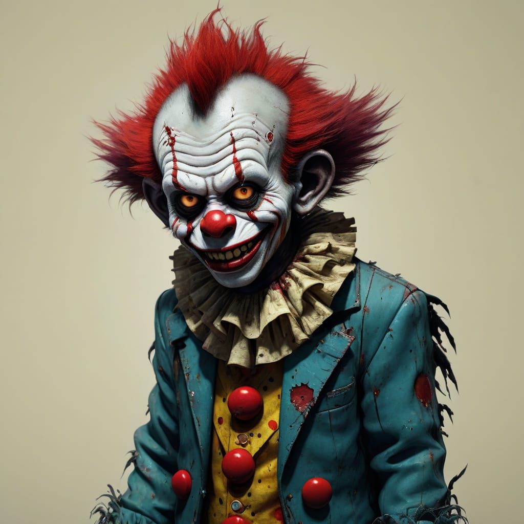 Zombie Monkey Clown in Greg Rutkowski Style