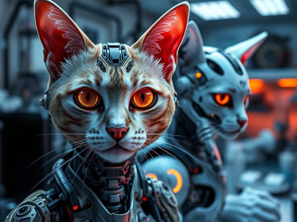 Biopunk and Cyberpunk Cyborgs in Star Wars-Inspired Lab