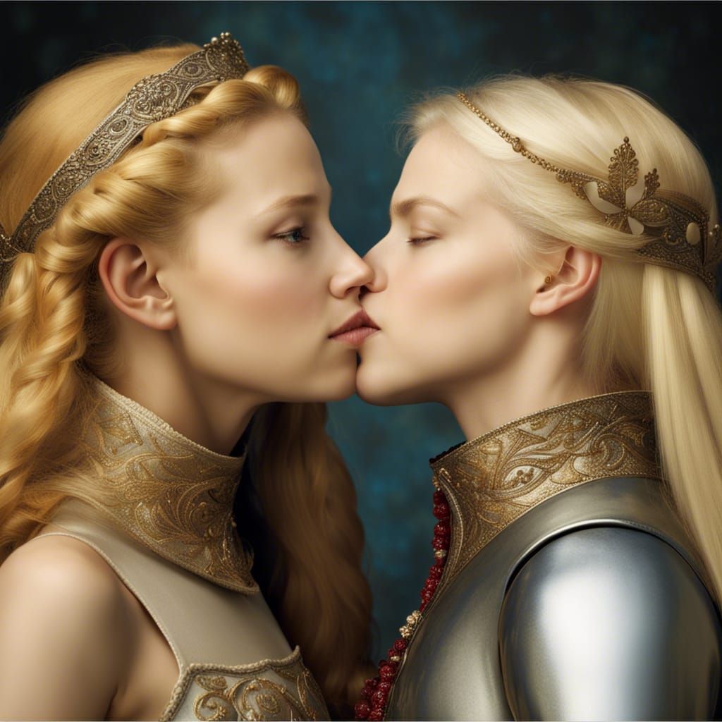 Medieval Fantasy: Two Princesses in Love