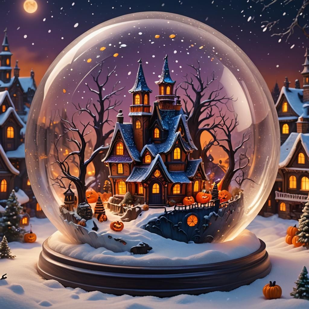 Halloween Snow Globe: Fantasy Concept Art