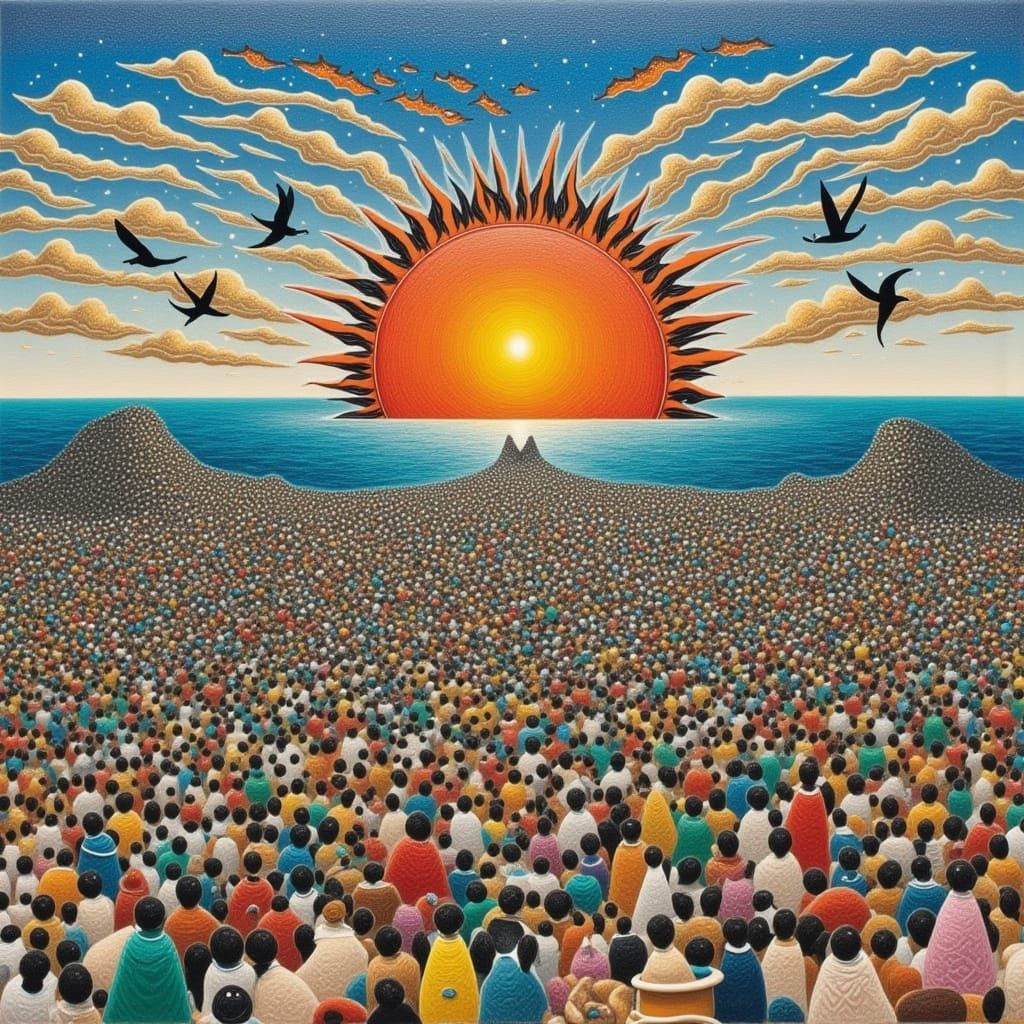 Ancient Aboriginal Art on a Black Beach