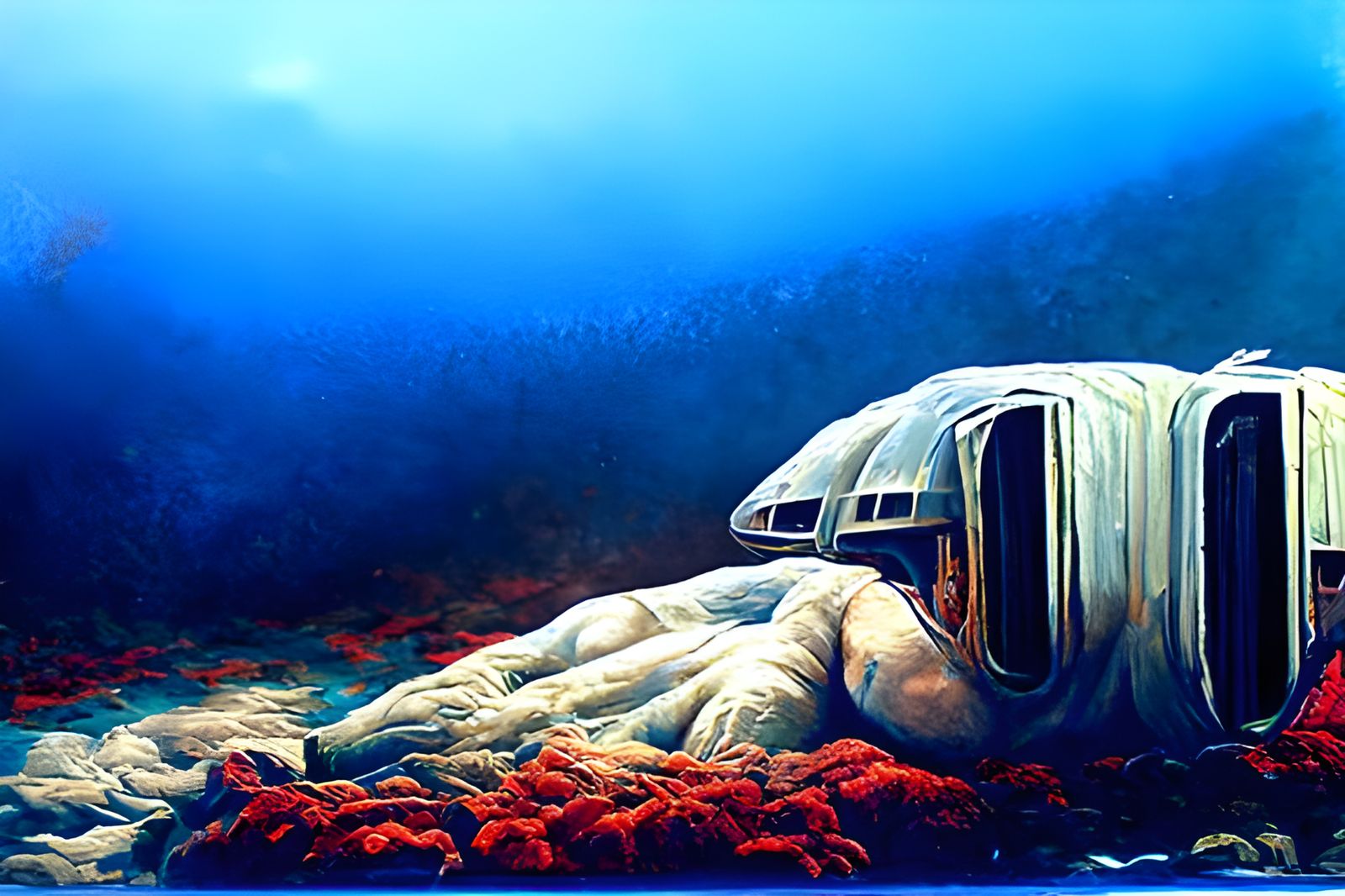 Astronaut in Deep Ocean, Hypermodern Sci-Fi