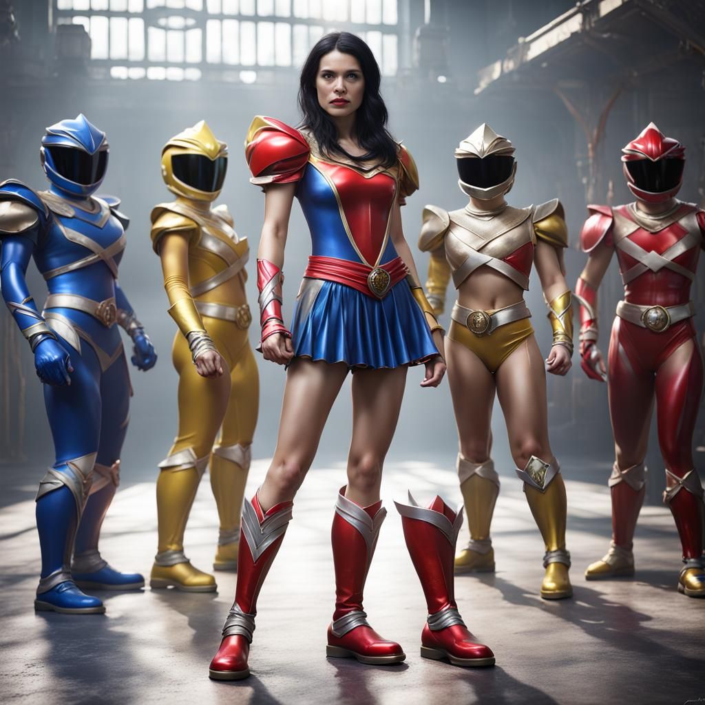 Snow White as a Power Ranger: Hyperrealistic Art