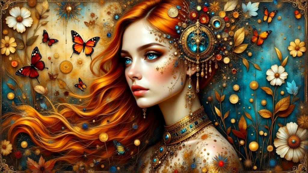 Ethereal Goddess of Nature's Splendor