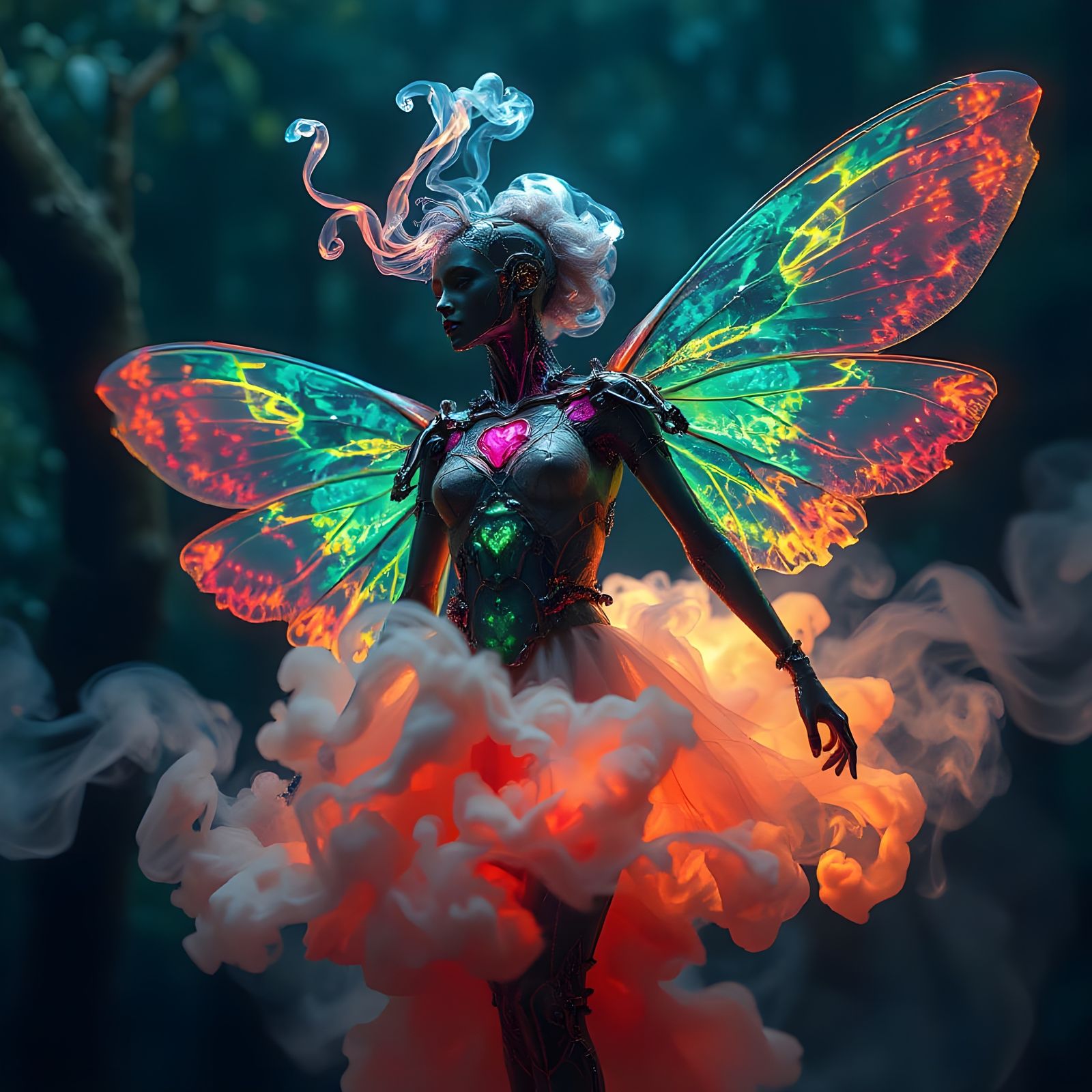 Cyberpunk fairy