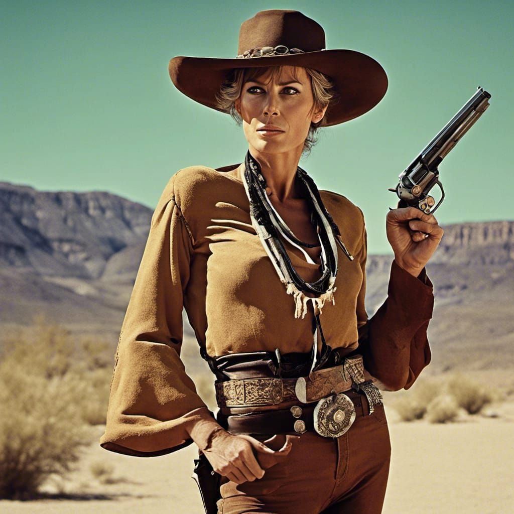 Jamie Lee Curtis as Spaghetti Western Hero