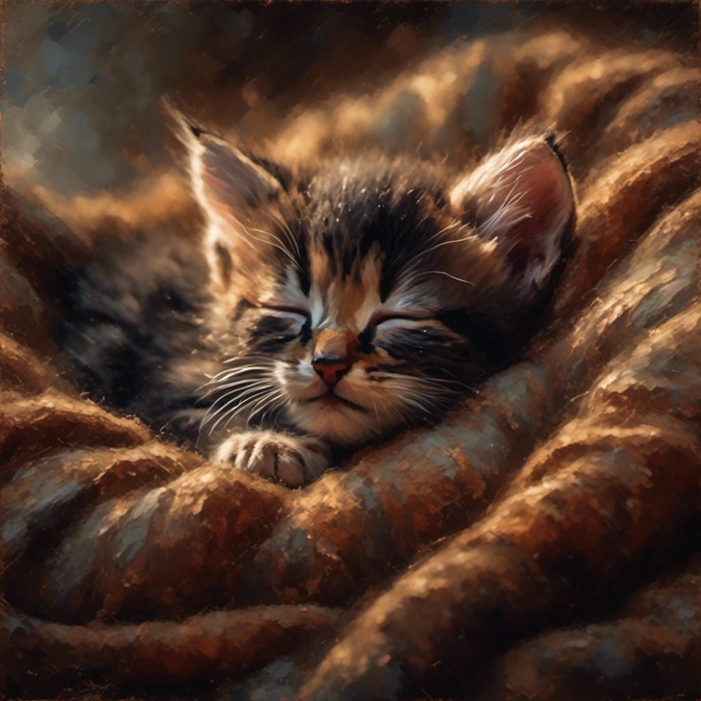 Kittens are so cute when they sleep