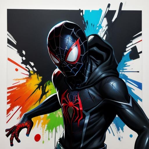Miles Morales Spider-Man Anime Graffiti Art