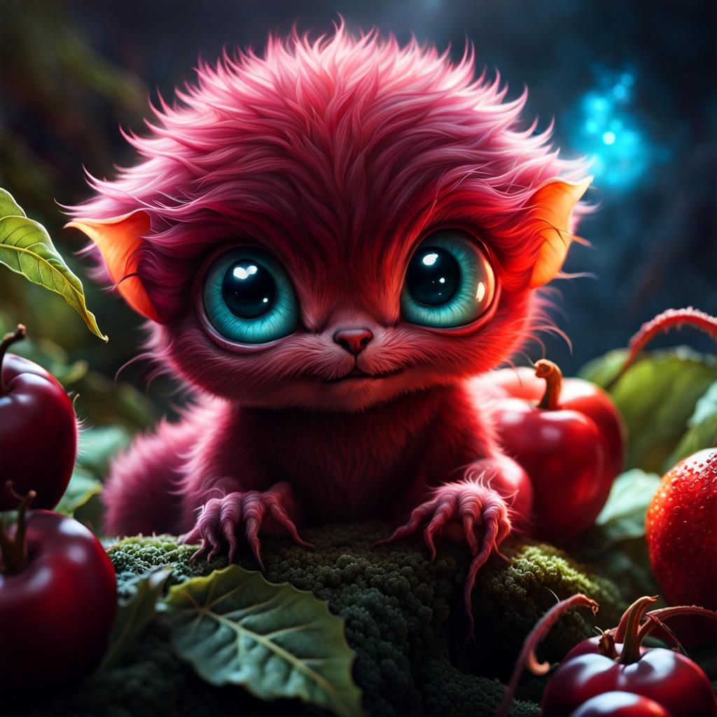 Adorable Alien Creature Eats Devil's Fruit