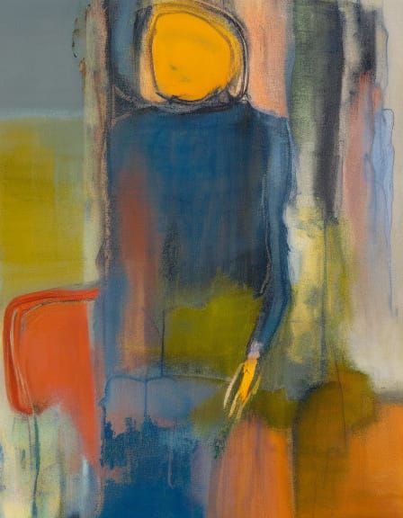 Ethereal Contemplation in Abstract Style