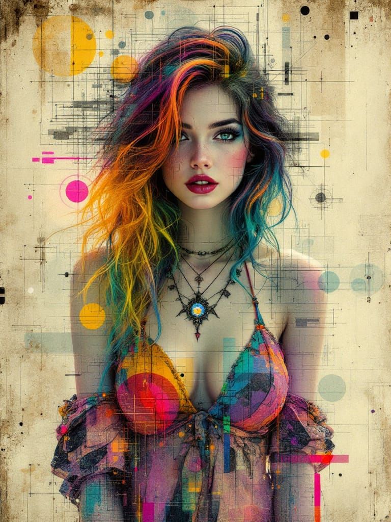 Glitch Art Meets Northern Renaissance Engraving