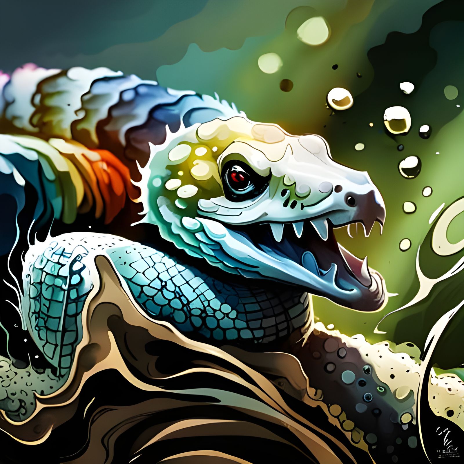 Splash Art Snake