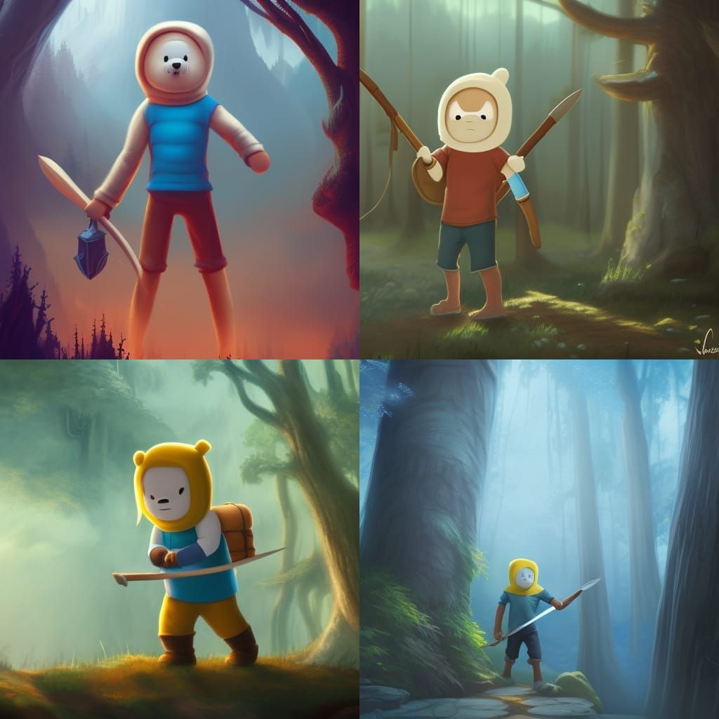 Finn the Human: Detailed Matte Painting