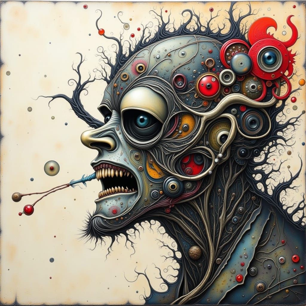 Cartoonish Caricature of Fools in Chains