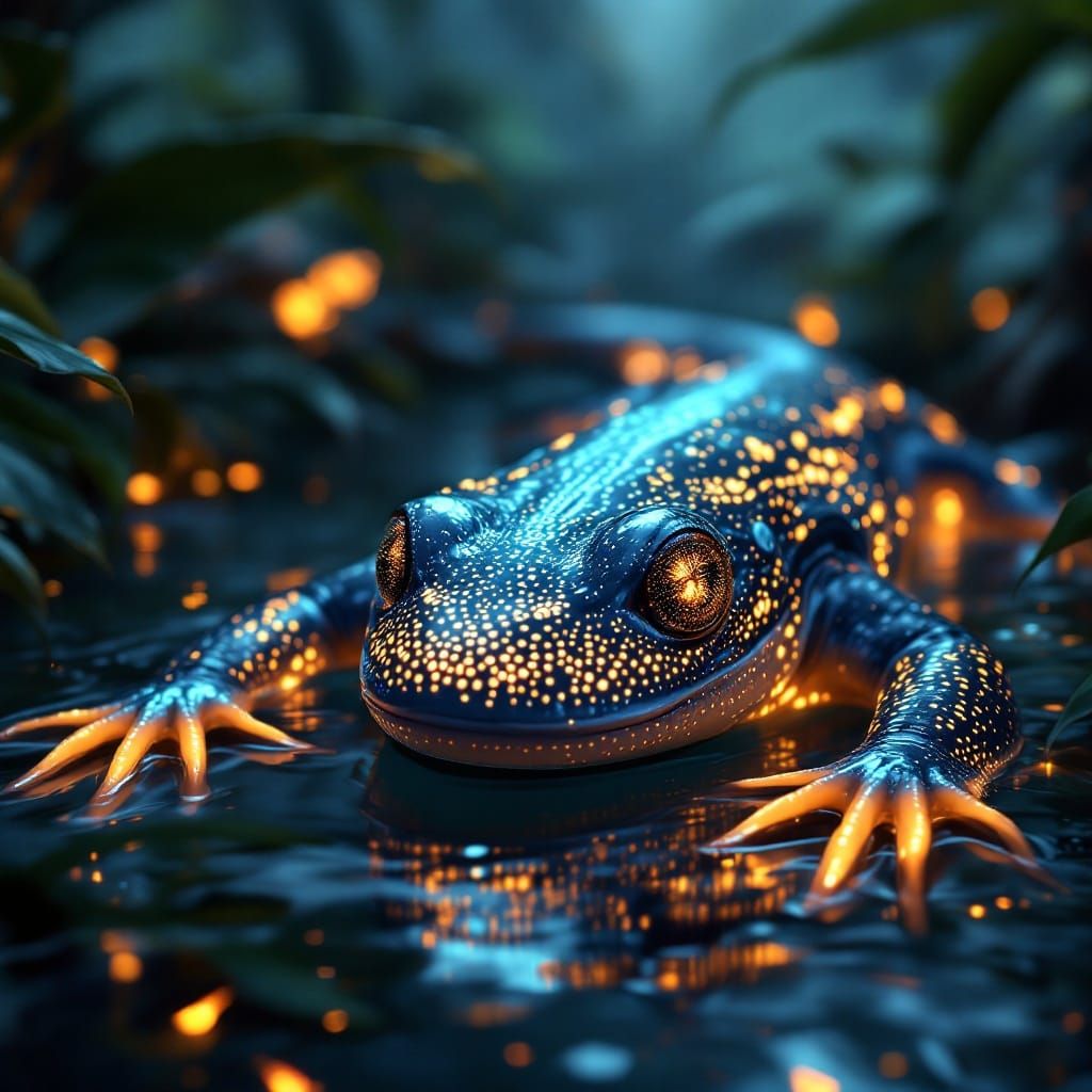 A mysterious amphibious creature