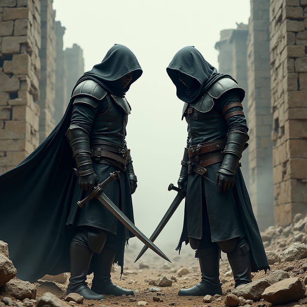 Assassins Meet on Desolate Battlefield in Gritty Style