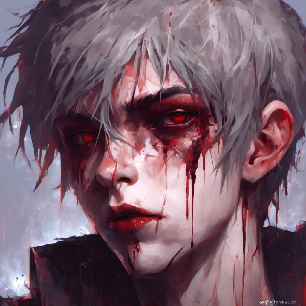 Vampire Bishonen K-Pop VTuber Anime Portrait