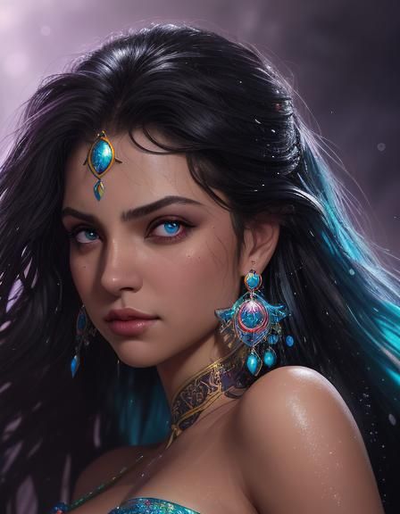 Hyperrealistic Esmeralda with Shining Eyes
