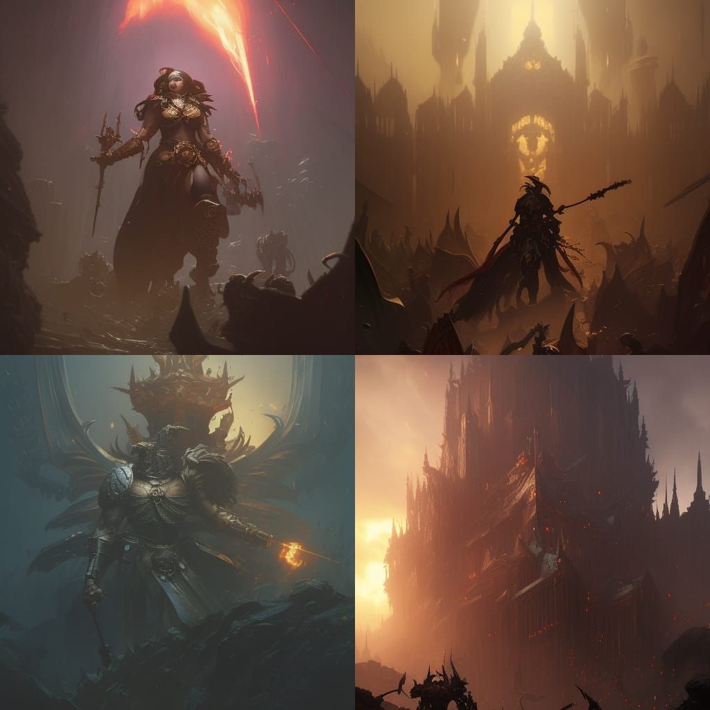 Dark Fantasy Warhammer Concept Art in 8K Resolution