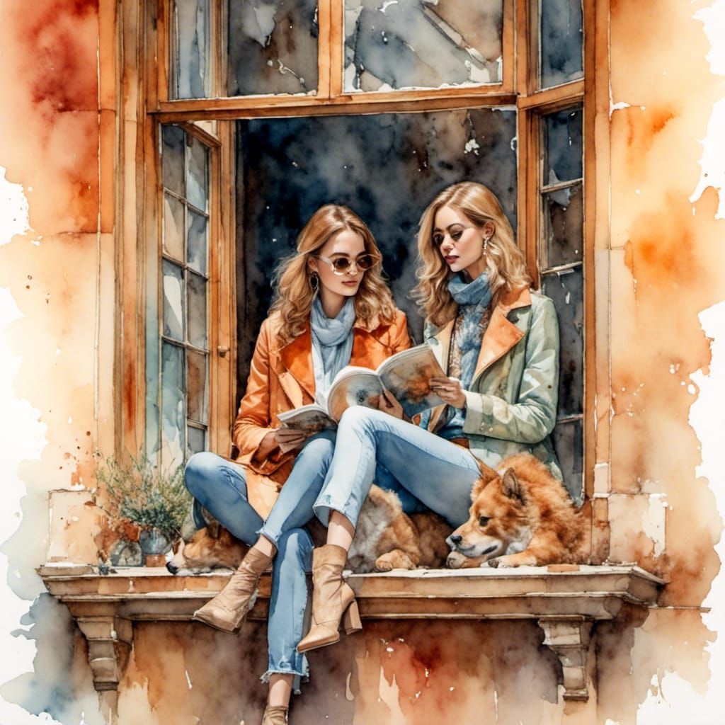 Dreamcore Portrait of Reader in Warm Colors