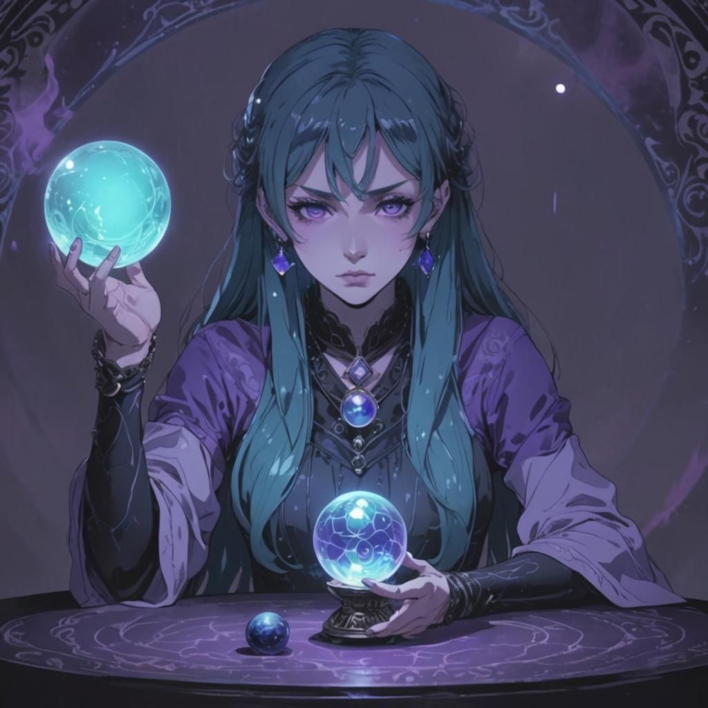 Mesmerizing Anime Fortune Teller Key Visual
