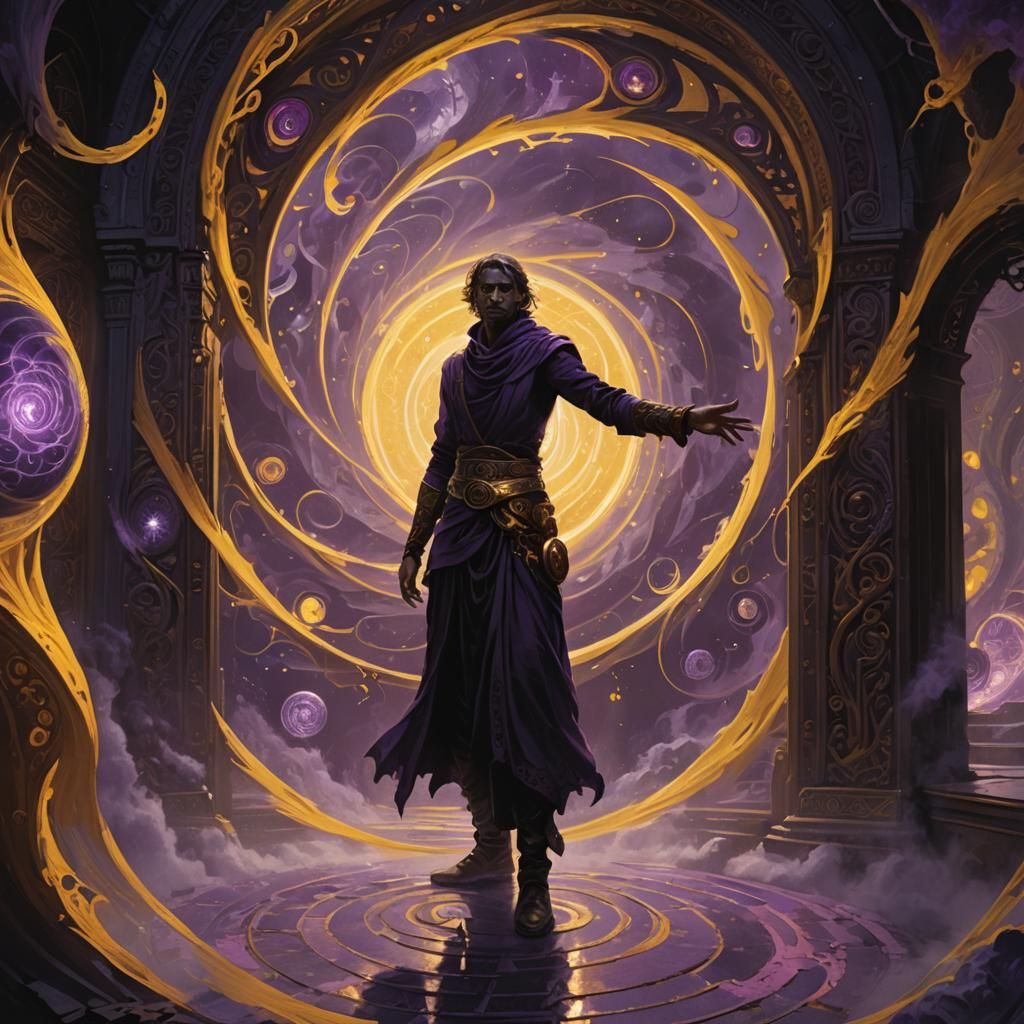 Mystical Wardrobe in Dark Fantasy Style