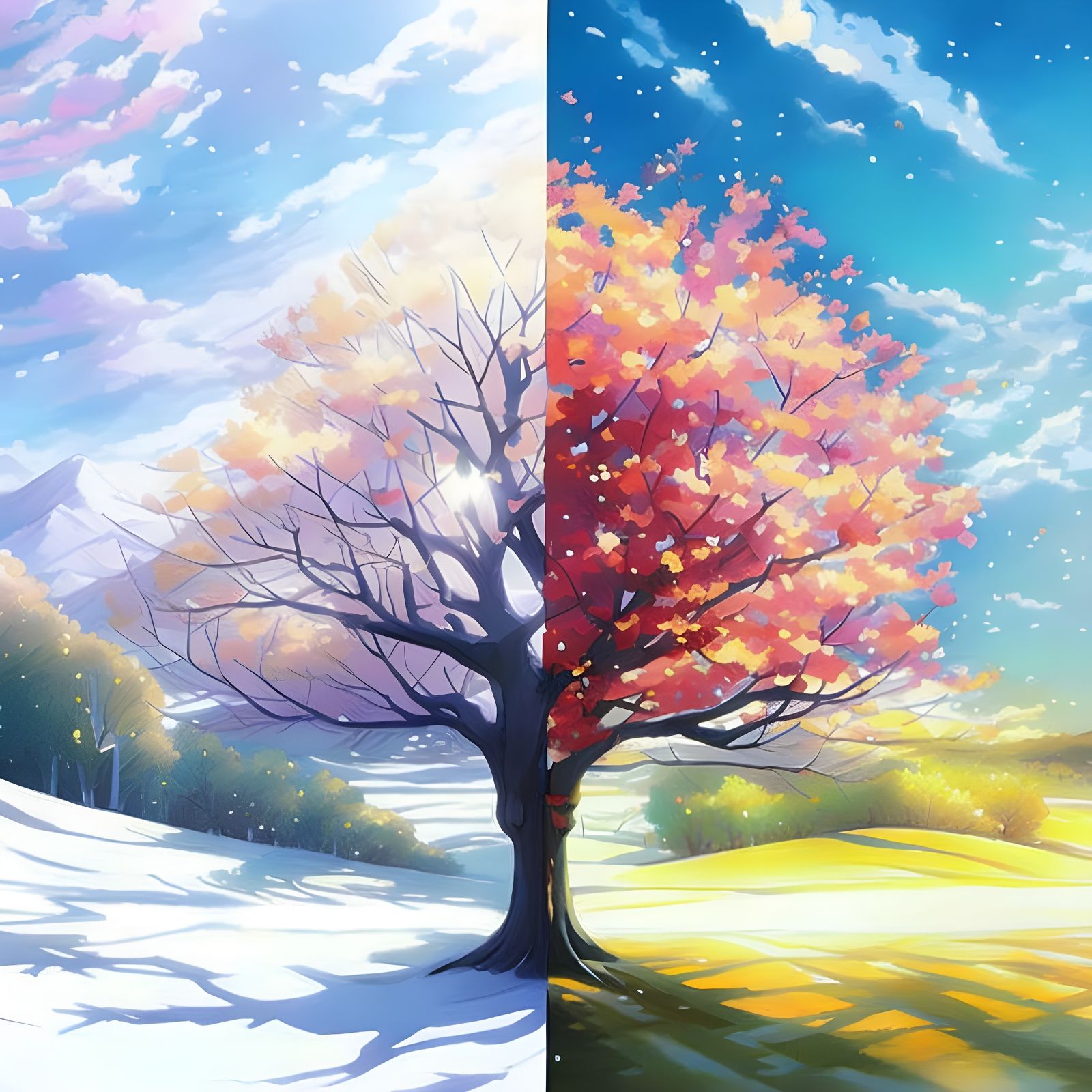 Apple Tree: Spring Meets Winter, Anime Key Style
