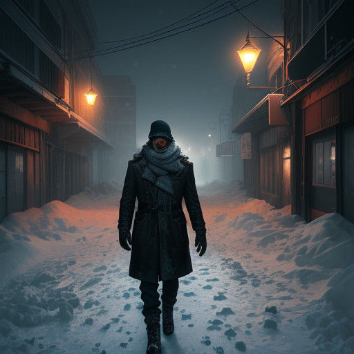 Hyperrealistic Post-Apocalyptic Winter Landscape in Cinemati...