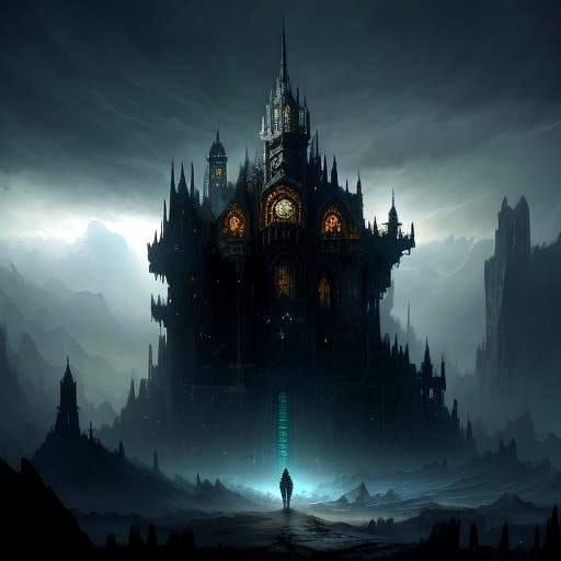 Epic Light and Darkness Digital Matte Painting