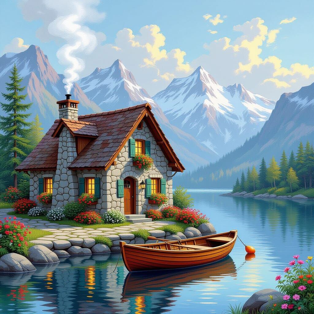 Cozy Cottage Beside a Serene Lake