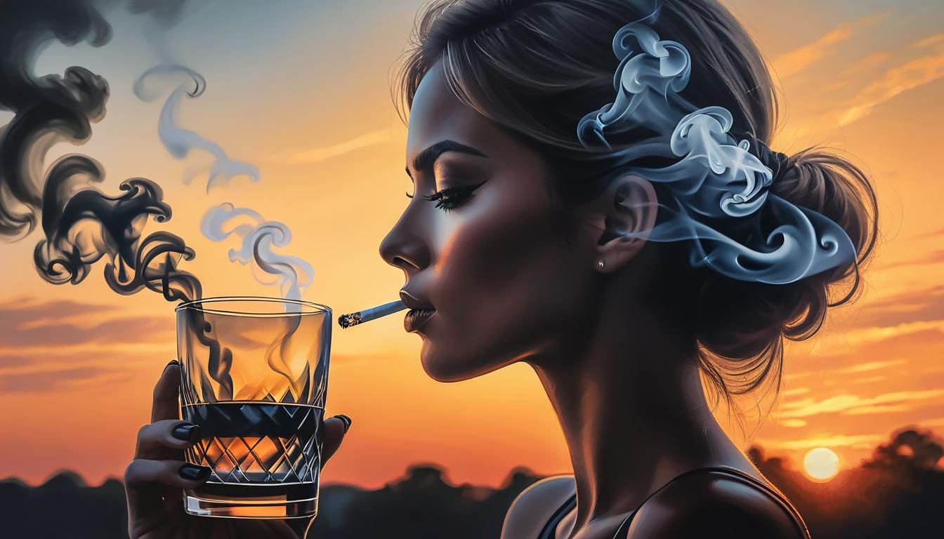Smoking Woman 5
