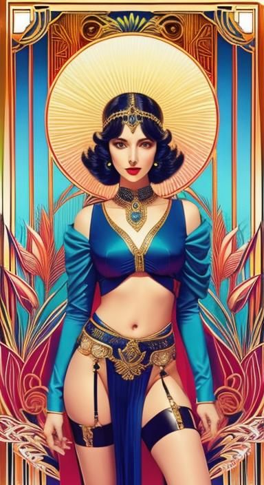 Colorful Art Deco Design in 4K Resolution