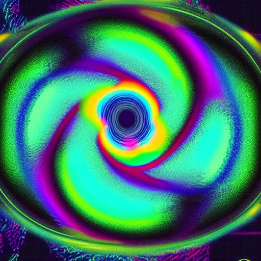 Iridescent Glitchcore Spirals