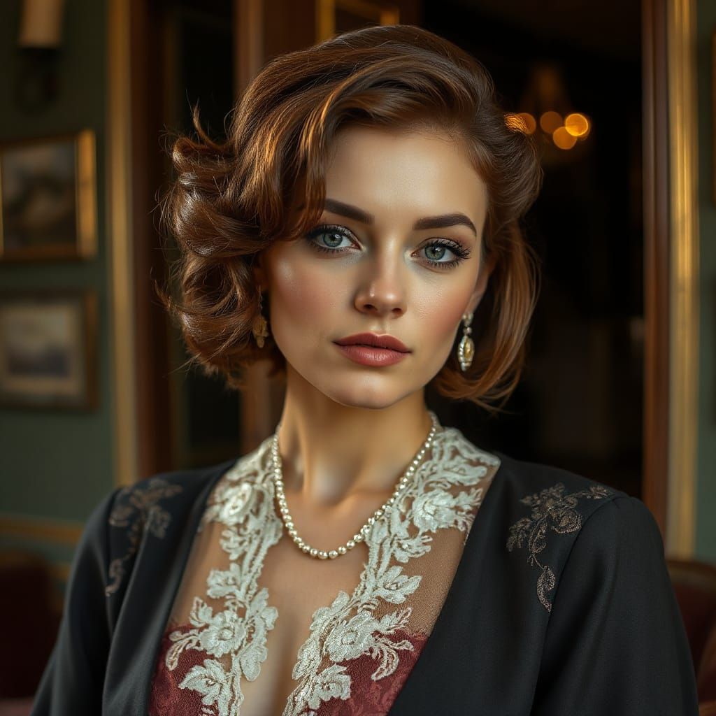 Elegant Lady in Soft Light