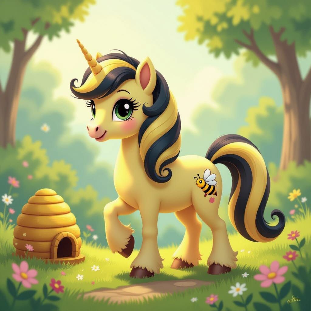 My Little Pony Pegasus in Fairytale Landscape