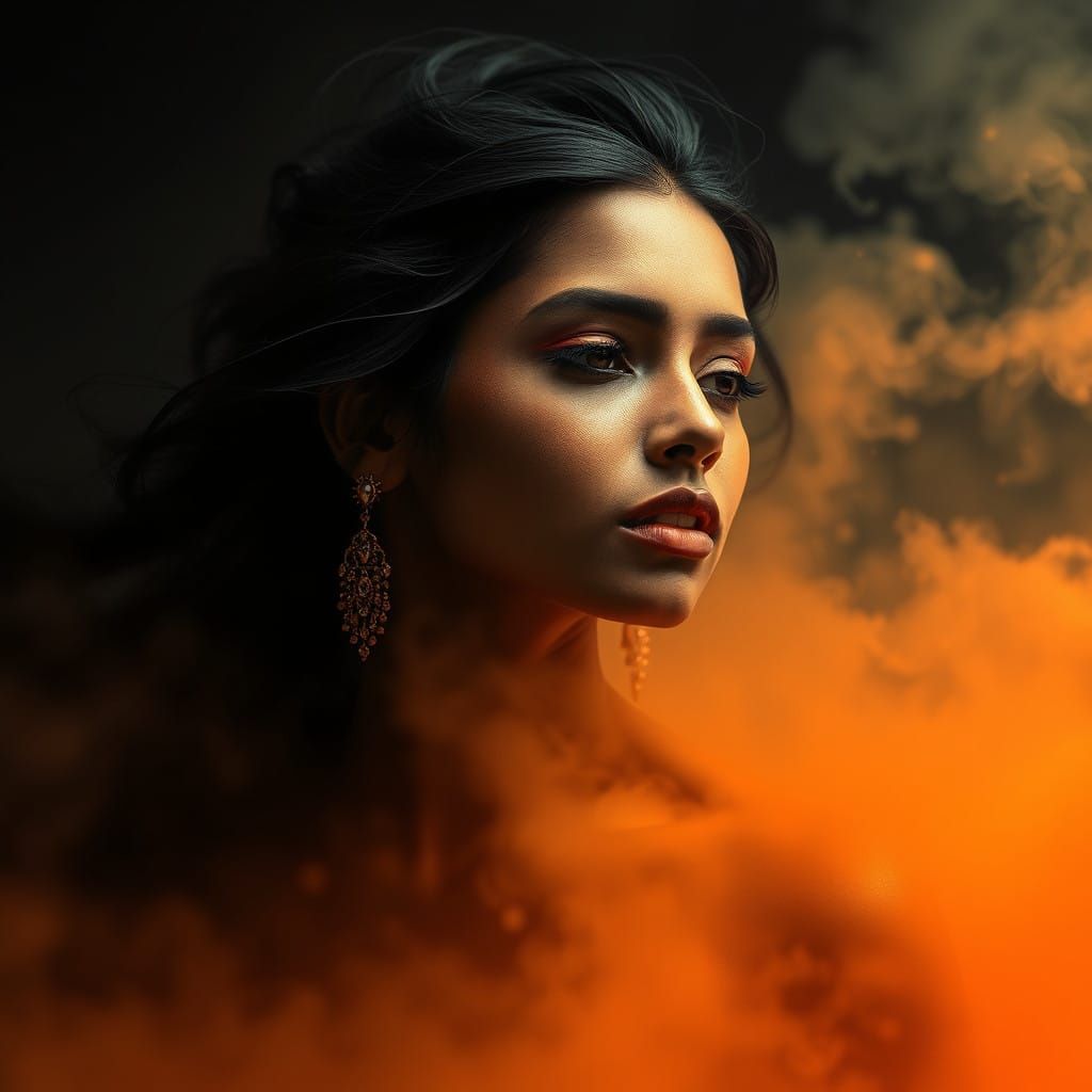 Elegance emerges from a misty dreamscape