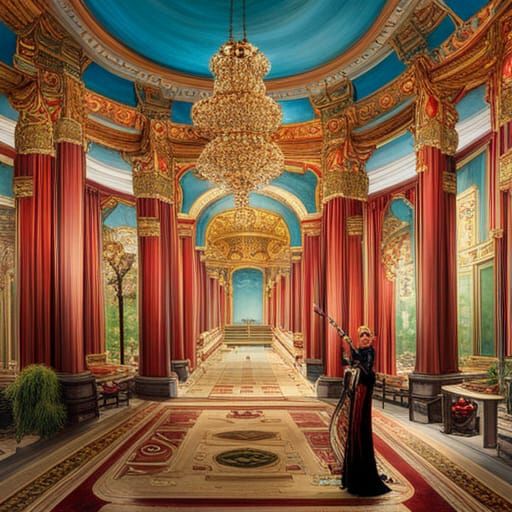 Intricate Chinese Palace Concept Art