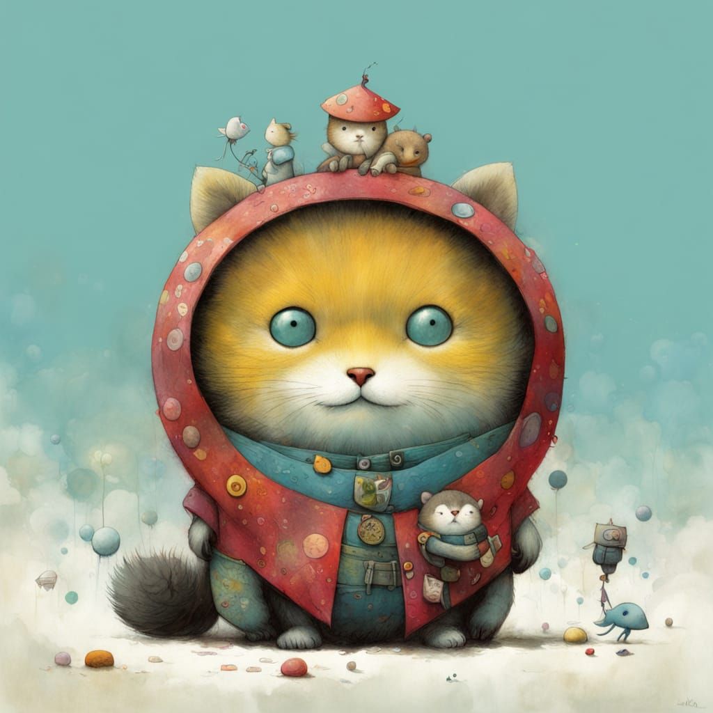 Whimsical Portraits in Pastel Colors