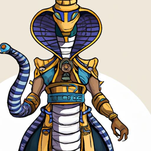 Egyptian King Cobra Steampunk Anime