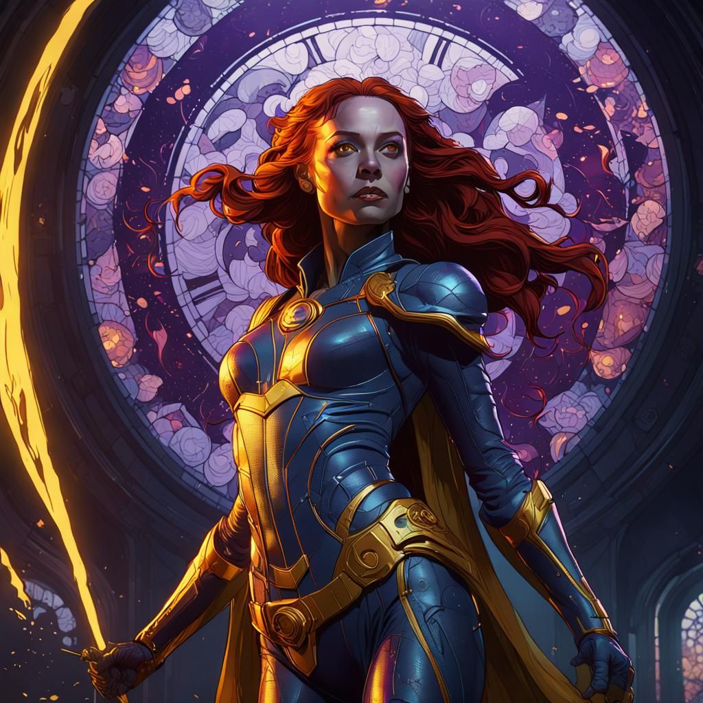 Jean Grey: Dark Fantasy Concept Art in 8K