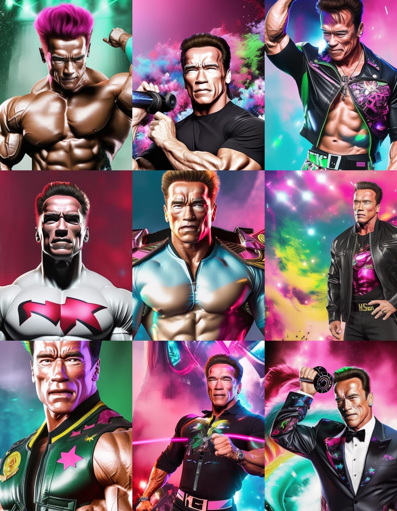 Arnold Schwarzenegger as K-Pop Star