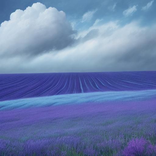 Indigo Child in Monochromatic Dreamlike Landscape