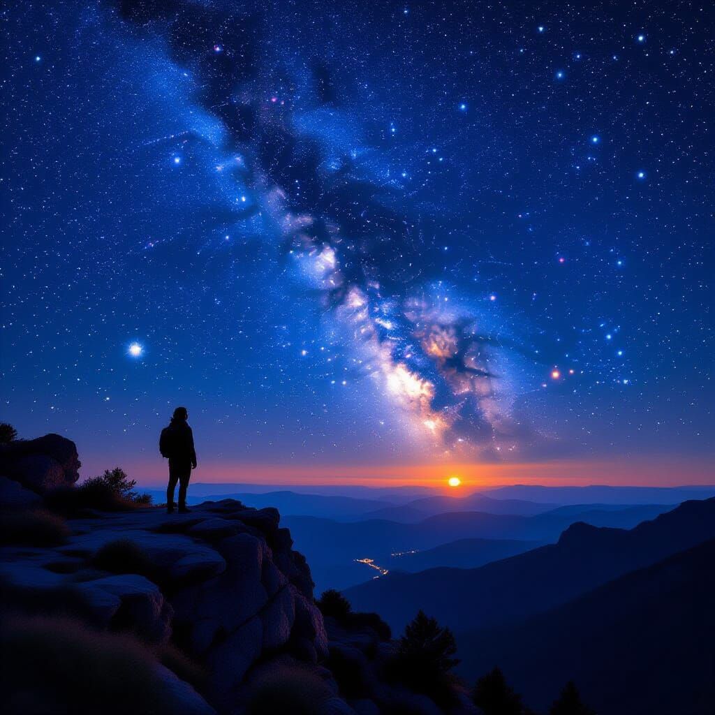 Scorpius Constellation Shimmers in Night Sky