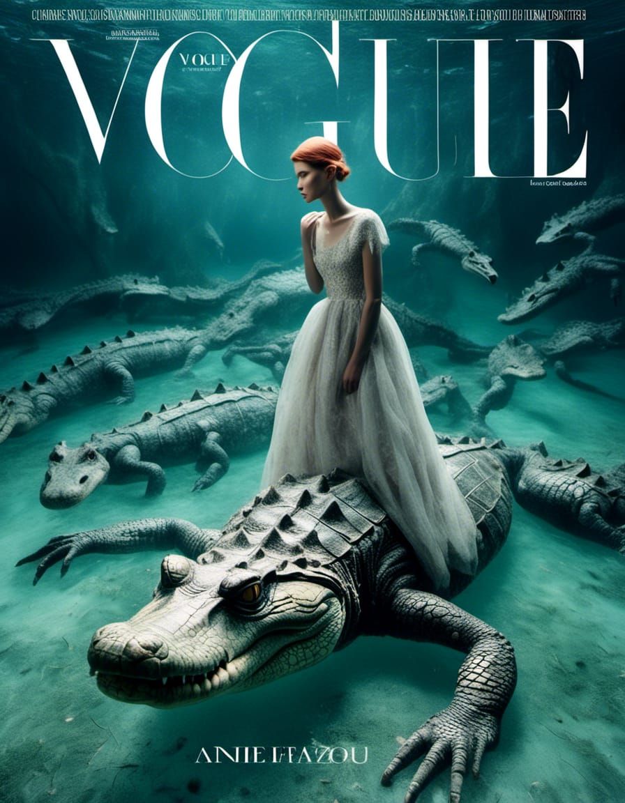 Chubby Aligator Queen on the Cover of Vogue Magazine