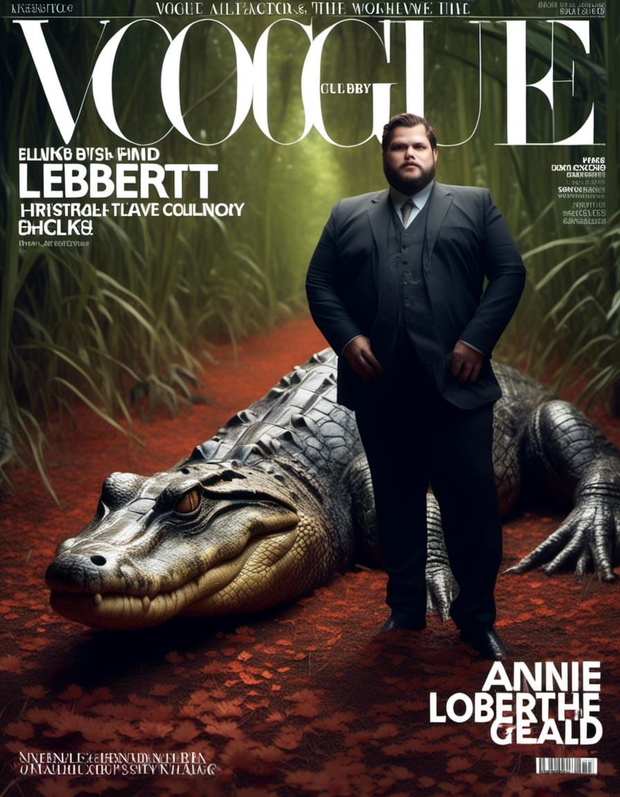 Chubby Alligator King on the Cover of Vogue Magazine