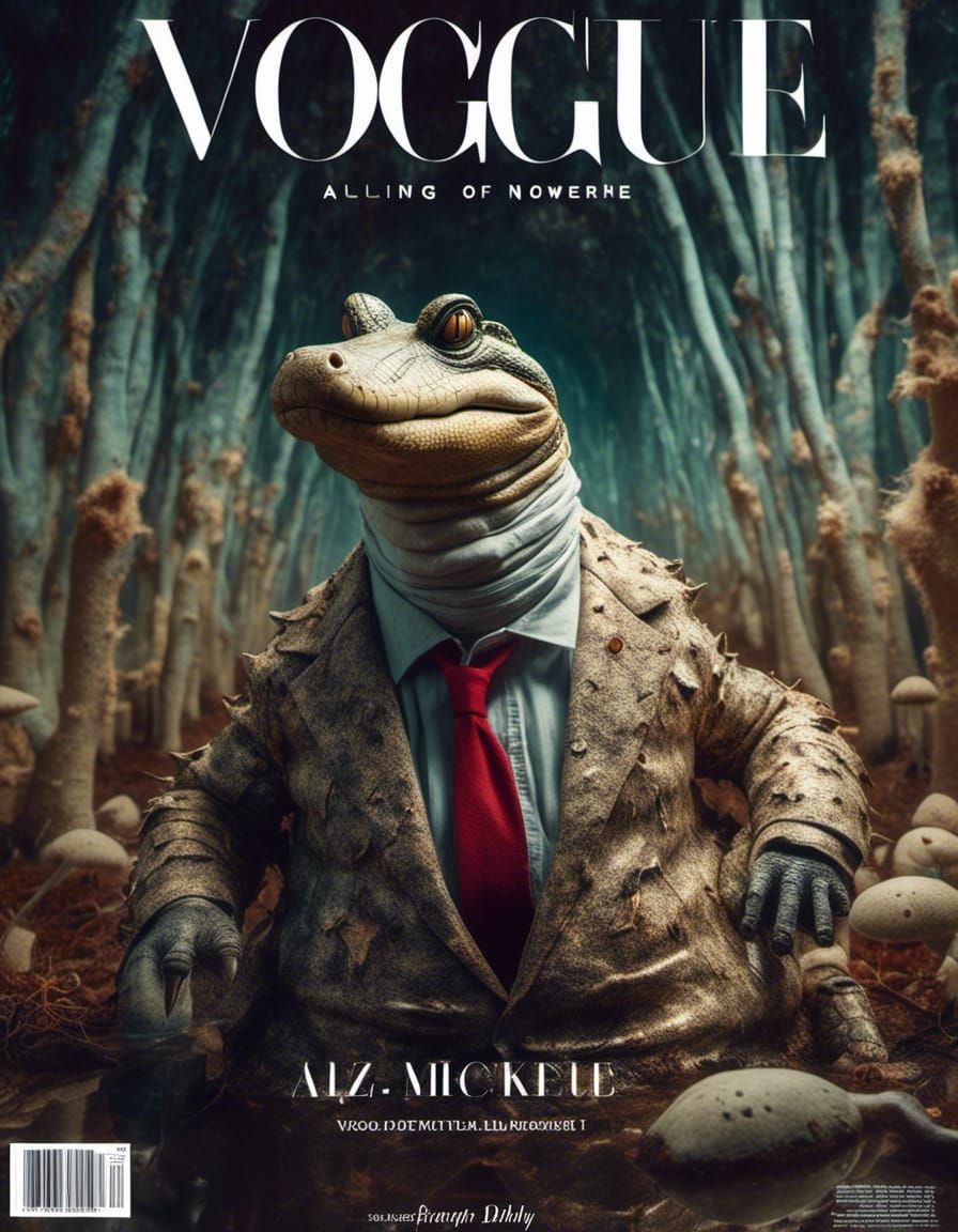 Chubby Aligator on the Cover of Vogue Magazine