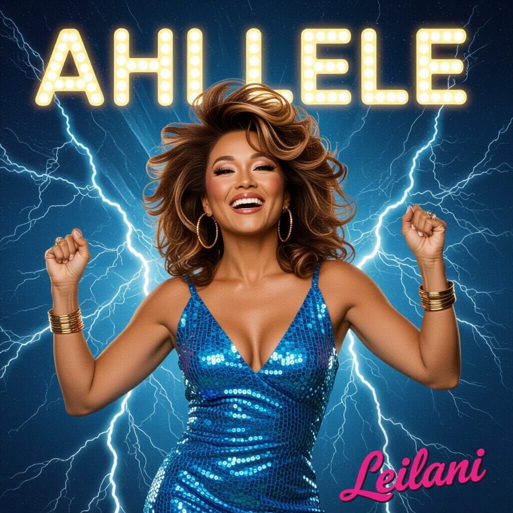 1980s Hawaiian Pop Album Cover: Ahi Lele