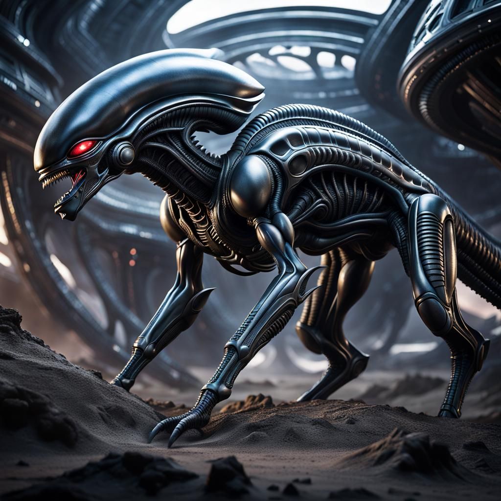 Alien Pet Creature on a Foreign Planet