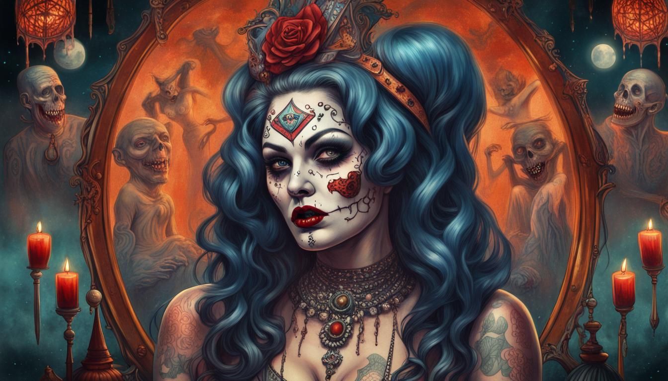 Vintage Coney Island Freak Show Poster